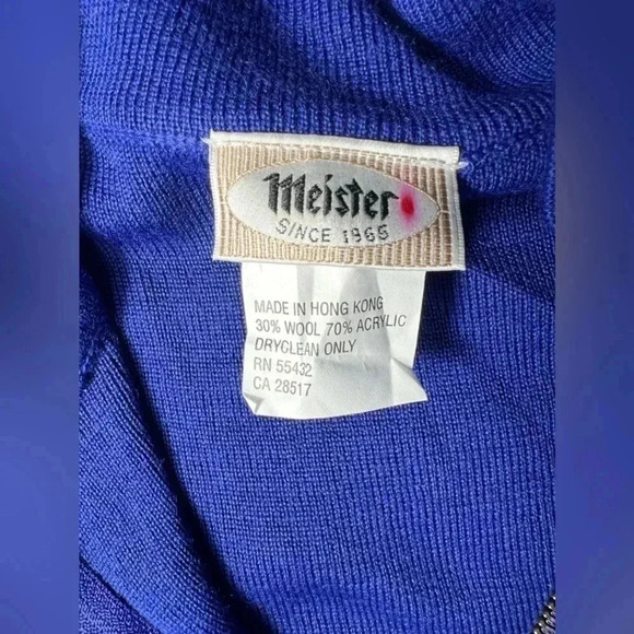 Meister 1/4 zip up Wool Blend Sweater - Picture 6 of 8